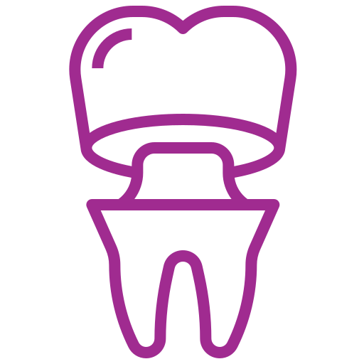 CROWNS A tooth with a crown in it's mouth.